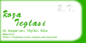 roza teglasi business card