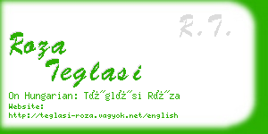 roza teglasi business card